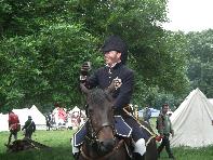 First time: A Wellington re-enactor